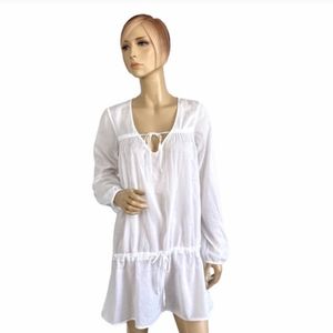 EUC Velvet Sheer Beach Cover-up